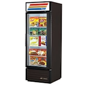 True 23 Cu. Ft. Glass Swing Door Merchandiser Freezer Black
