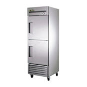 True T-Series 23 Cu. Ft. Reach-In Solid Half Swing Door Refrigerator Stainless Steel