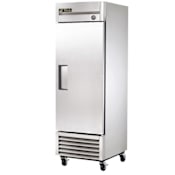 True T-Series 23 Cu. Ft. Reach-In Solid Swing Door Refrigerator Stainless Steel