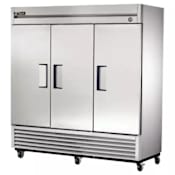 True 78 Inch Wide 72 Cu. Ft. Reach-In Refrigerator Stainless Steel