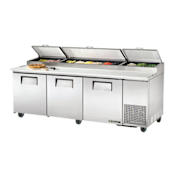 True 93 Pizza Prep Table with Alternate Top Stainless Steel