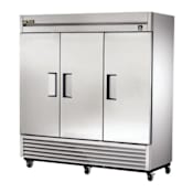 True 72 Cu. Ft. Reach- In Solid Triple Door Stainless Steel Freezer Stainless Steel
