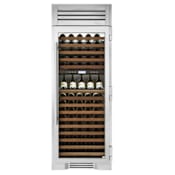 True Residential 30 Inch Wide 150 Bottle Capacity Built-In Wine Cooler Stainless Glass
