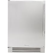 True Residential 24 Inch Wide 4.2 Cu. Ft. Built-In Energy Star Upright Compact Freezer with Automatic Defrost Stainless Steel