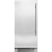True Residential 15 Inch Wide 28 Lbs. Capacity Built-In Ice Maker with 85 Lbs. Daily Ice Production and LED Lighting Stainless Steel