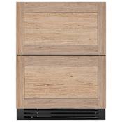 True Residential 24 Inch Wide 5 Cu. Ft. Energy Star Certified Panel Ready Refrigerator Drawer with Drawer Separating Inserts Panel Ready