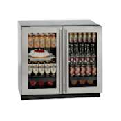 U-Line 36 Inch Wide 6.9 Cu. Ft. Beveragewith U-Select Stainless Steel