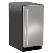 U-Line ADA Collection 15 Inch Wide 23 Lbs. Capacity Built-In / Free Standing Ice Maker with 39 Lbs. Daily Ice Production and Clear Ice Cubes Stainless Steel