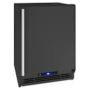 U-Line ADA Collection 21 Inch Wide 2.1 Cu. Ft. Compact Refrigerator Freezer Combo with Ice Maker Black