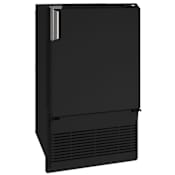 U-Line Marine Collection 16 Inch Wide 12 Lbs. Capacity Built-In / Free Standing Ice Maker with 23 Lbs. Daily Ice Production Black
