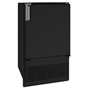 U-Line Global 230v Collection 16 Inch Wide 12 Lbs. Capacity Built-In / Free Standing Ice Maker with 23 Lbs. Daily Ice Production Black