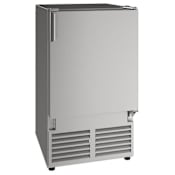 U-Line Global 230v Collection 14 Inch Wide 12 Lbs. Capacity Built-In / Free Standing Ice Maker with 23 Lbs. Daily Ice Production and Door Flush to Cabinet Stainless Steel