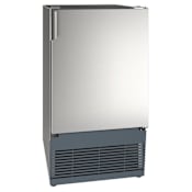 U-Line Marine Collection 15 Inch Wide 25 Lbs. Capacity Built-In / Free Standing Ice Maker with 25 Lbs. Daily Ice Production and Full-Wrap Door Stainless Steel
