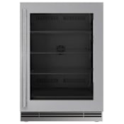 U-Line Home 24 Inch Wide 5.1 Cu. Ft. Energy Star Certified Compact Freezerless Refrigerator for Indoor and Outdoor Use Stainless Frame