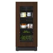U-Line Seamless 15 Inch Wide 2.8 Cu. Ft. Energy Star Certified Panel Ready Compact Freezerless Refrigerator with BrightShield Antimicrobial Protection Integrated Frame