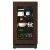 U-Line Seamless 18 Inch Wide 3.5 Cu. Ft. Energy Star Certified Panel Ready Compact Freezerless Refrigerator with BrightShield Antimicrobial Protection Integrated Frame