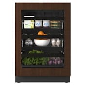 U-Line Seamless 24 Inch Wide 5.1 Cu. Ft. Energy Star Certified Panel Ready Compact Freezerless Refrigerator Integrated Frame