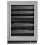 U-Line Home 24 Inch Wide 35 Bottle Capacity Built-In Wine Cooler Stainless Frame