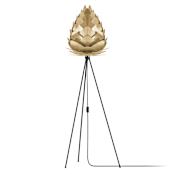 UMAGE Conia Single Light 63" Tall Novelty and Tripod Floor Lamp Brushed Brass with Black Base
