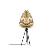 UMAGE Conia Single Light 27" Tall Novelty and Tripod Table Lamp Brushed Brass with Black Base