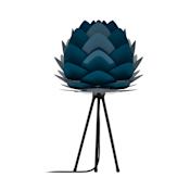 UMAGE Aluvia Single Light 25-7/8" Tall Novelty and Tripod Table Lamp Petrol with Black Cord