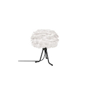 UMAGE Eos Single Light 13" Tall Novelty and Tripod Table Lamp White with Black Cord