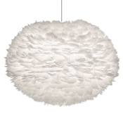 UMAGE Eos 26" Feather Pendant in White White with Black Swag