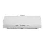 Unique Appliances Classic Retro 250 - 500 CFM 24 Inch Wide Under Cabinet Range Hood with Washable Filters Marshmallow White