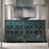Uttermost Oksana 64" Wide Lagoon Green Contemporary Credenza Antique Green