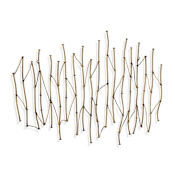 Uttermost Natures Rhythm Gold Metal Wall Decor Brass