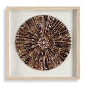 Uttermost Tiger Sea Urchin Shadow Box Brown