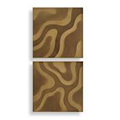 Uttermost Golden Terrain 20" x 20" Wooden Decorative Panel - Set of 2 Brown