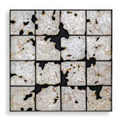 Uttermost Uvalda 41.6" x 41.6" Stone Decorative Panel Black