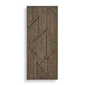 Uttermost Hanoi Geometric Wood Wall Panel Woodtone