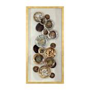 Uttermost Myla 58 1/2 Inch x 28 1/2 Inch Shadow Box by Jim Parsons Metallic Gold Leaf