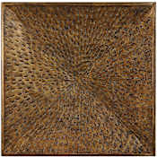 Uttermost Blaise 31-1/2" x 31-1/2" Framed Decorative Panel on Iron Antique Bronze