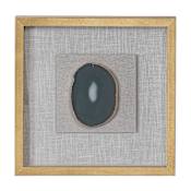 Uttermost Keeva 19-3/4" x 19-3/4" Minerals and Rocks Shadow Box Gold Leaf