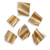 Uttermost Fluttering Pages 11" Tall Iron Abstract Sculpture - Set of 6 Gold