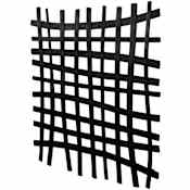 Uttermost Gridlines 24" x 24" Frameless Decorative Panel Black