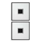 Uttermost Origins Shadow 25-1/2" x 25-1/2" Patterns and Designs Shadow Box Set of 2 Dark Bronze / Satin Black