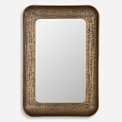 Uttermost Alvaro 29-1/2" W x 42-1/2" H Rectangular Framed Accent Mirror Brass