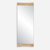 Uttermost Russo 30"W x 81-1/4"H Rectangular Flat Accent Mirror Bronze