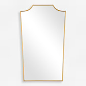 Uttermost Demure 24"W x 40"H Specialty Flat Accent Mirror Gold