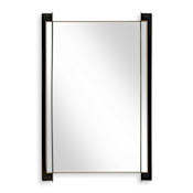 Uttermost Cunene 26"W x 39-1/4"H Rectangular Flat Iron Framed Accent Mirror Matte Black