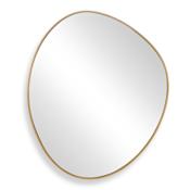 Uttermost Distort 35-1/4"W x 41-3/4"H Specialty Flat Framed Accent Mirror Brass