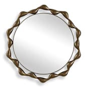 Uttermost Remolino 36" Diameter Circular Flat Accent Mirror Bronze