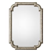 Uttermost Calanna 32-3/4" W x 45-1/4" H Rectangular Framed Accent Mirror Distressed Silver Leaf