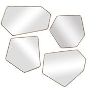 Uttermost Linneah 12-1/4" W x 19-3/4" H Specialty Framed Accent Mirror Aged Gold