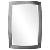 Uttermost Haskill 24" W x 34-1/4" H Rectangular Framed Accent Mirror Brushed Nickel