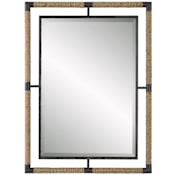 Uttermost Melville 28" W x 38" H Rectangular Framed Accent Mirror Rust Black